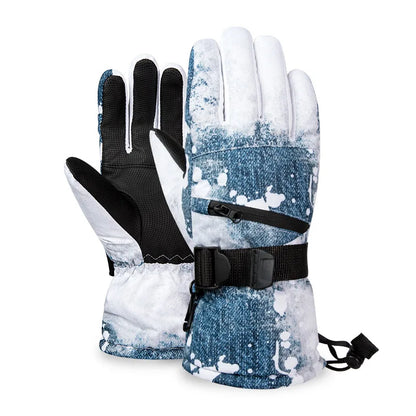 Men Women 3 finger Touch screen Ski Gloves Waterproof Winter Warm Snowboard Gloves Motorcycle Riding Snowmobile Gloves