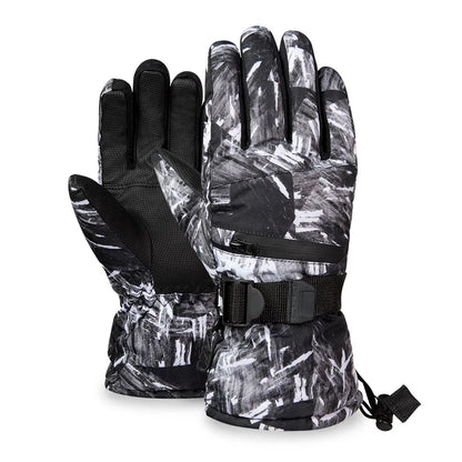 Men Women 3 finger Touch screen Ski Gloves Waterproof Winter Warm Snowboard Gloves Motorcycle Riding Snowmobile Gloves