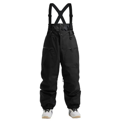 Winter New Skiing Pants Thickening Warm Ski Overalls Men Loose Snow Clothes Outdoor Windproof Snowboard Trousers Waterproof Pant