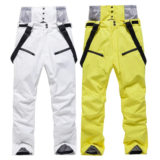 Women's and Men's Ski Pants Windproof Waterproof Snowboarding Pants Winter Outdoor Warm Snow Sports Pants Men Women Skiing Pants