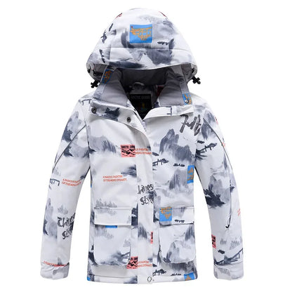 Ski Jacket for Children Windproof Waterproof Warm Snow Coats Girls Boys Winter Outdoor Sports Skiing Snowboarding Jacket