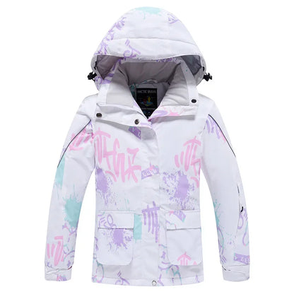 Ski Jacket for Children Windproof Waterproof Warm Snow Coats Girls Boys Winter Outdoor Sports Skiing Snowboarding Jacket