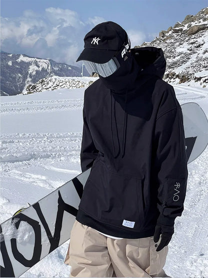 unisex 6 Color Ski Hoodie Men Women Warm Windproof Waterproof Snow Hoodie Ski Jacket Snowboarding Hoodie Jackets Ski Equipment