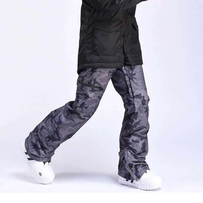 New Oversize Ski Pants for Women and Men Winter Windproof Waterproof Snowboarding Trousers Outdoor Snow Sports Warm Skiing Pants