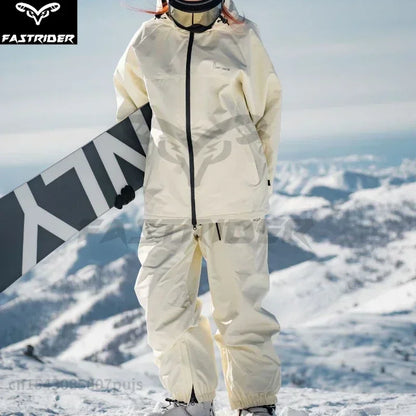 Outdoor Winter Snowboarding Suit Set for Men and Women Waterproof Couple Ski Suit Snow Clothes Women Cold-proof Clothing