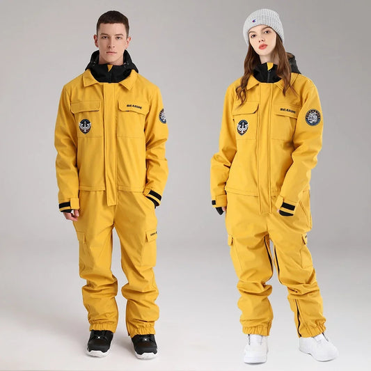 Snow Ski/Snowboard Suits/ Snow Outdoor Hooded Jumpsuit One Piece Snow Outfits Snowboard Overalls Clothes