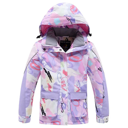 Ski Jacket for Children Windproof Waterproof Warm Snow Coats Girls Boys Winter Outdoor Sports Skiing Snowboarding Jacket