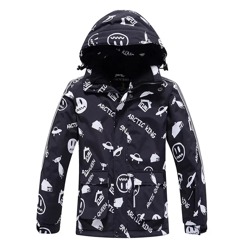 Ski Jacket for Children Windproof Waterproof Warm Snow Coats Girls Boys Winter Outdoor Sports Skiing Snowboarding Jacket