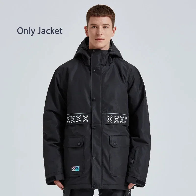 Women's Men's Ski Jackets New 2025 Waterproof Windproof Warm Skiing Hooded Clothes Winter Outdoor Snowboarding Snow Top Coat