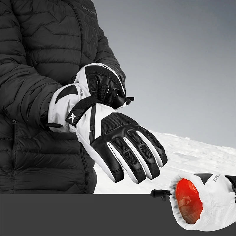 Extremus Outlook Peak Ski Gloves for Man and Women, Warm 3M Thinsulate Snow Gloves for Cold Weather, Waterproof and Windproof Sn