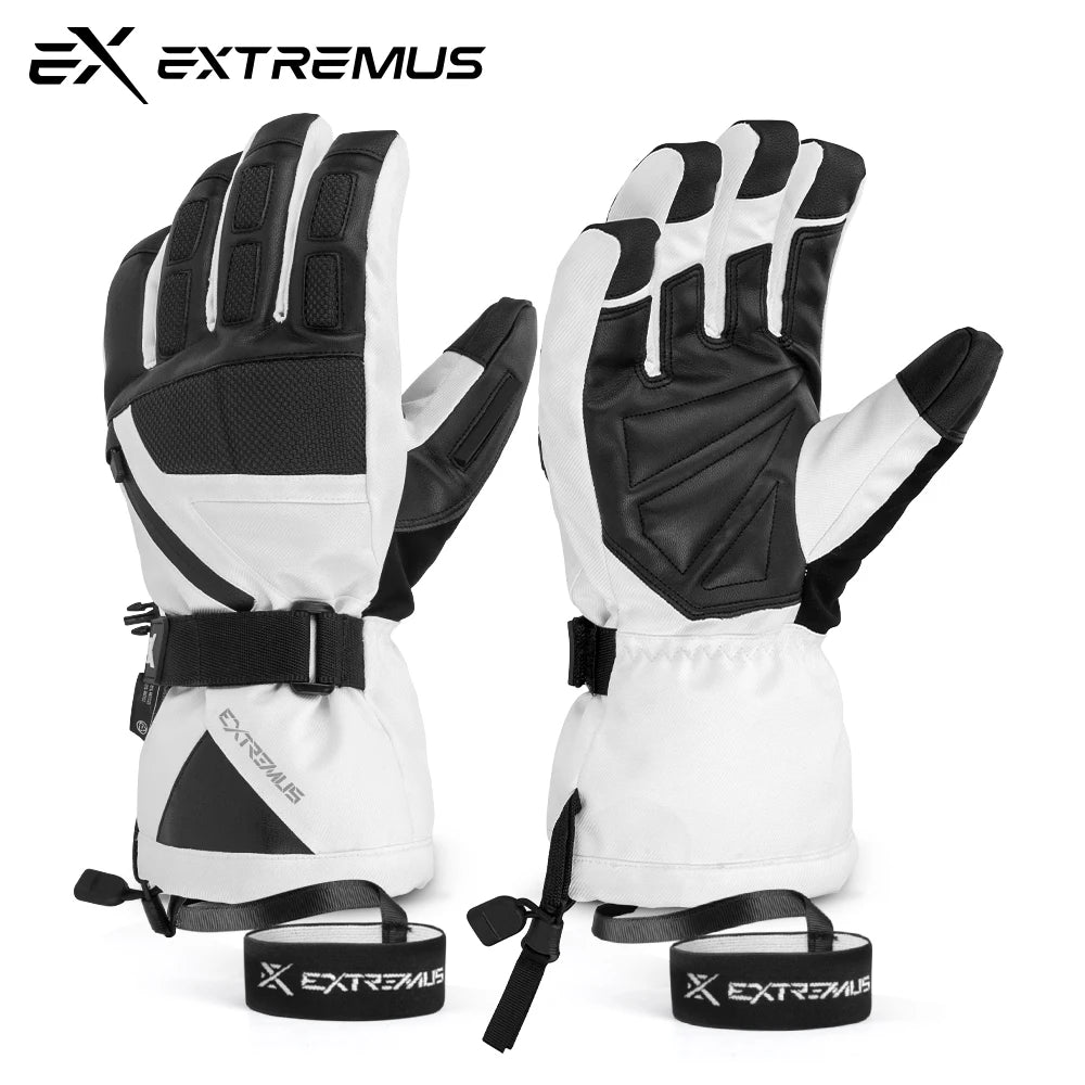 Extremus Outlook Peak Ski Gloves for Man and Women, Warm 3M Thinsulate Snow Gloves for Cold Weather, Waterproof and Windproof Sn